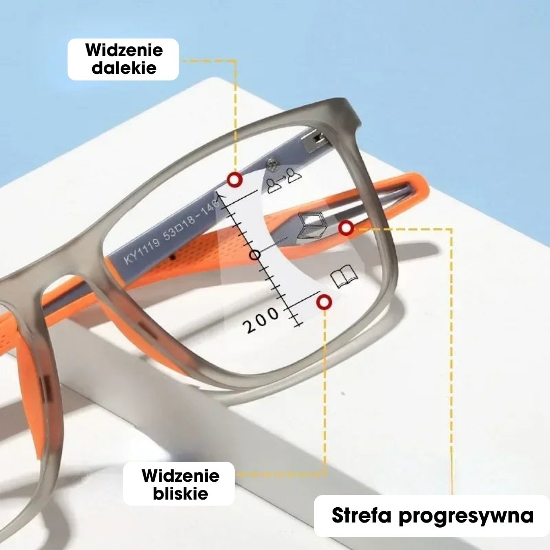 FlexoVision™ Pro – Okulary progresywne z filtrem światła niebieskiego
