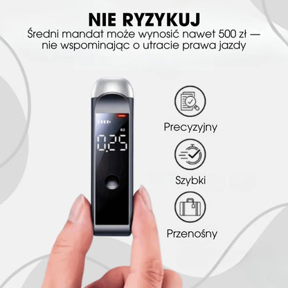 BlowSafe™ – Przenośny Alkomat – Szybkie i Dokładne Wyniki