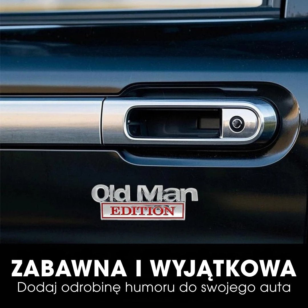 Old Man Edition – Zabawna odznaka na samochód