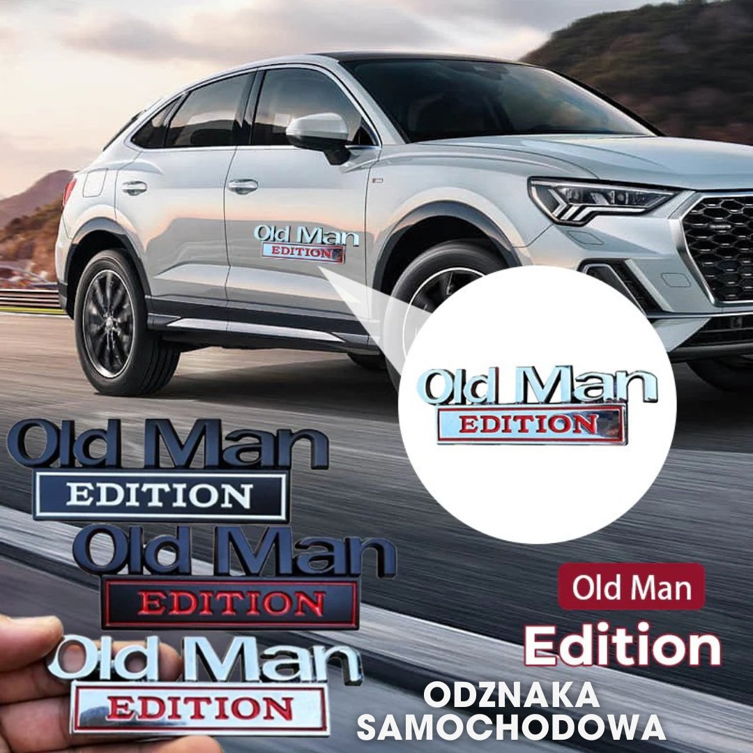 Old Man Edition – Zabawna odznaka na samochód
