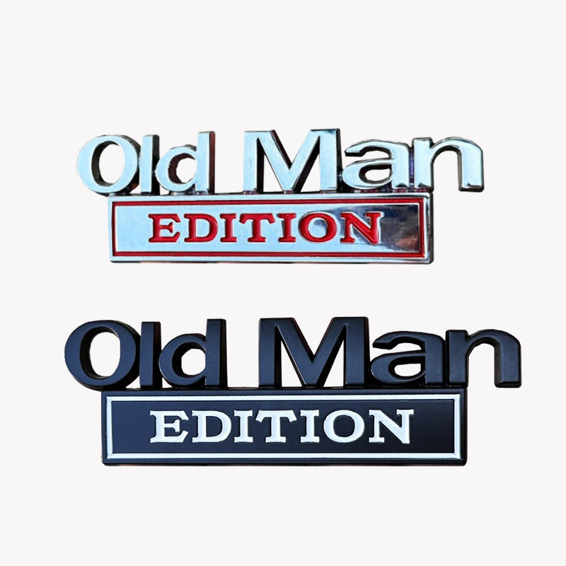 Old Man Edition – Zabawna odznaka na samochód