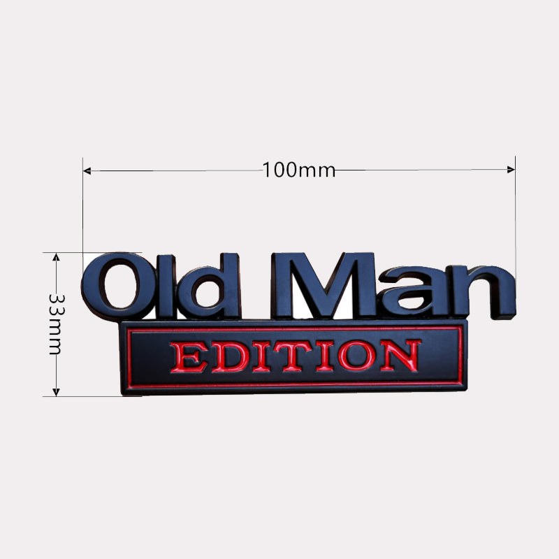 Old Man Edition – Zabawna odznaka na samochód
